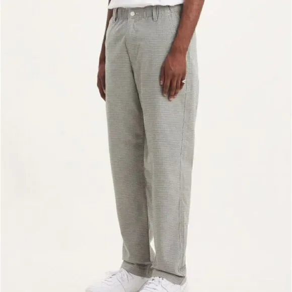 Levi's Premium XX Chino EZ Taper III Pants Trousers Black Grey Pattern Cotton S
